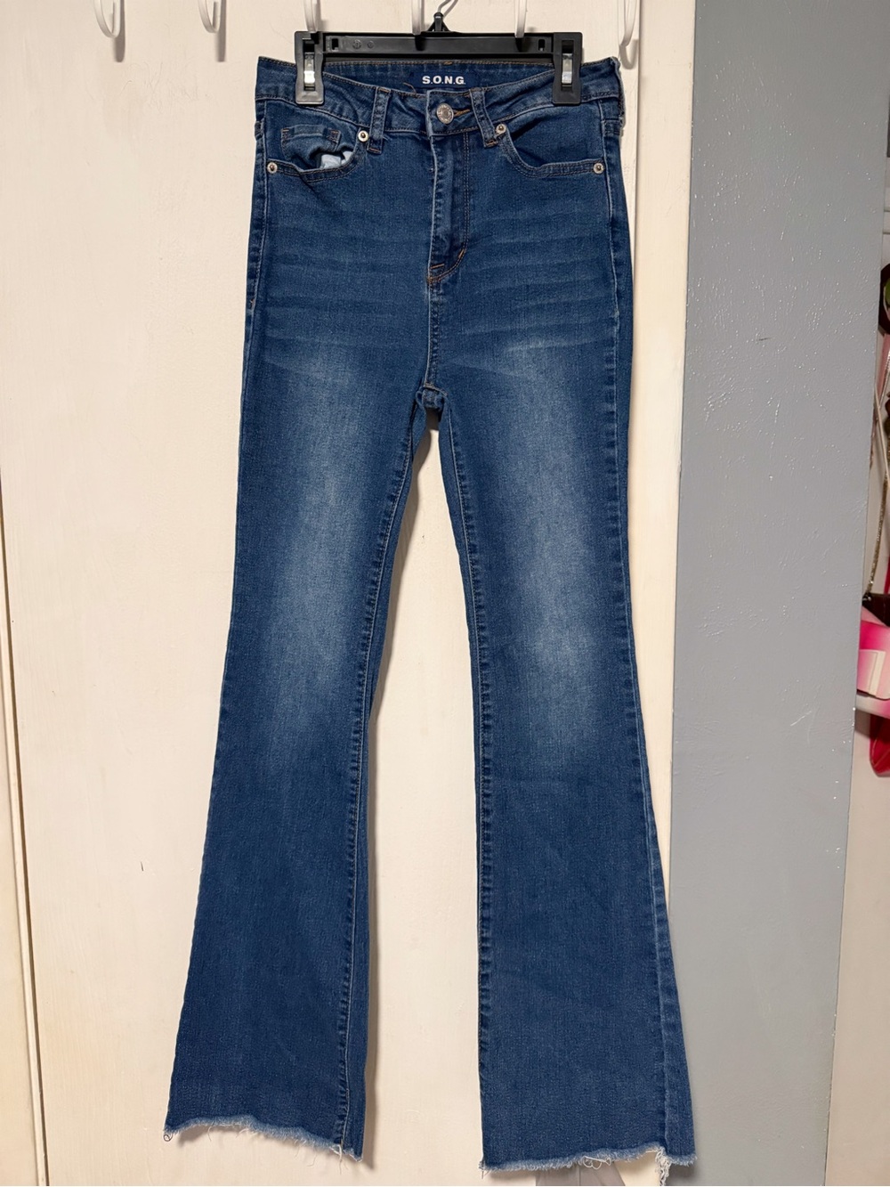 Women's Mid-Blue Flare Jeans